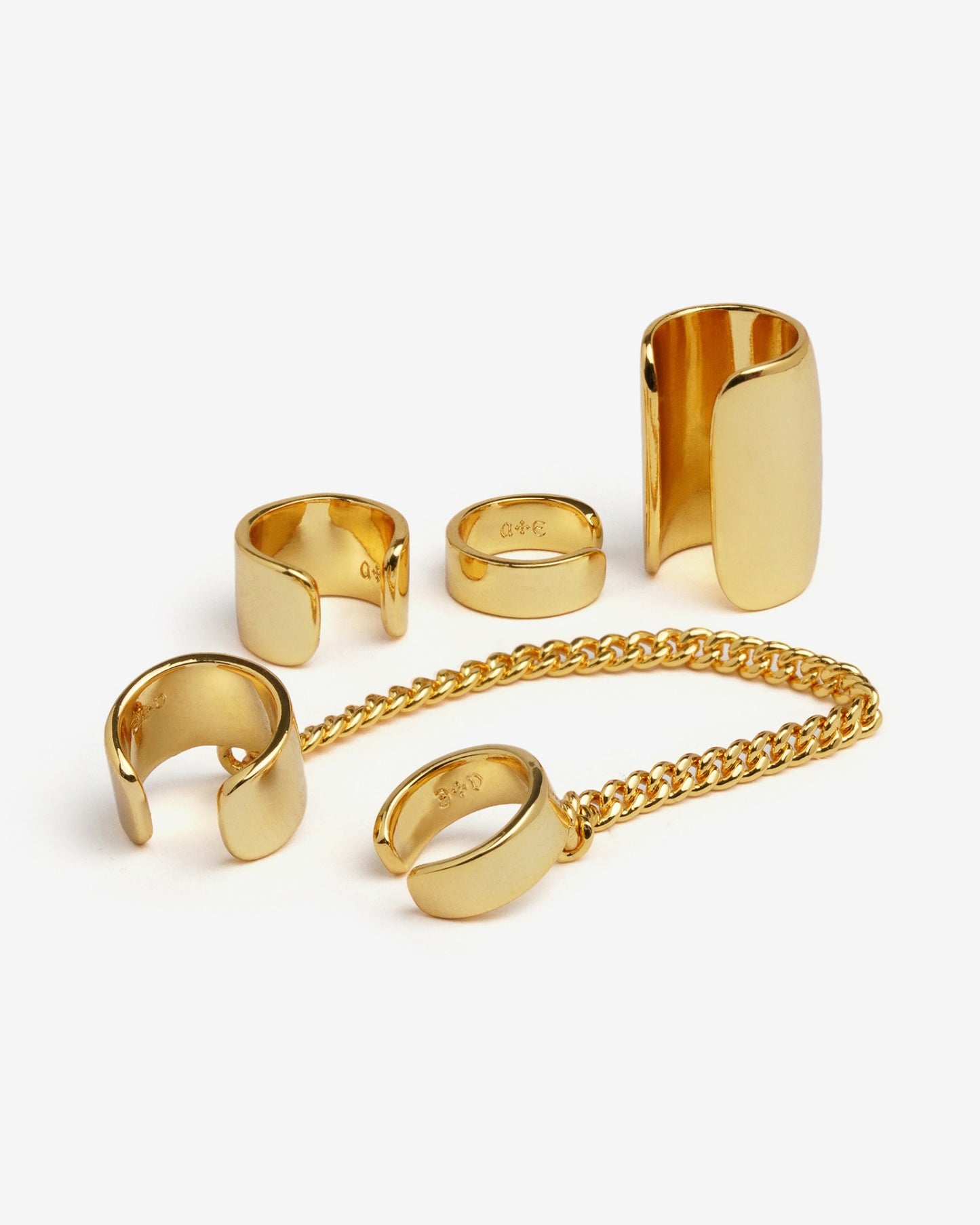Siege Ear Cuffs Set-Ear Cuff- Gold - - Ask & Embla