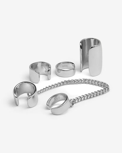 Siege Ear Cuffs Set-Ear Cuff- Silver - - Ask & Embla