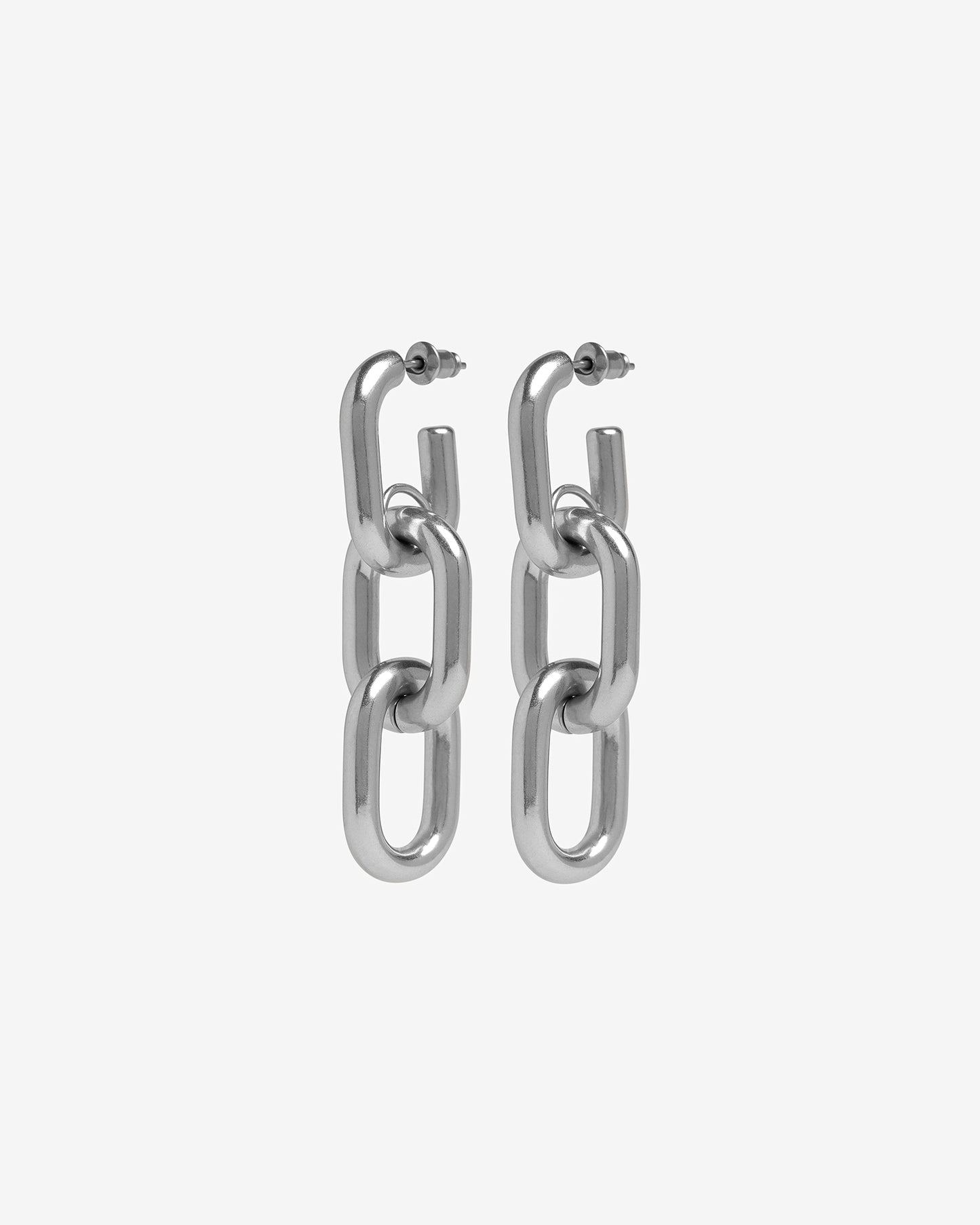 Galen Chain Earrings-Ear Dangles- Silver - - Ask & Embla