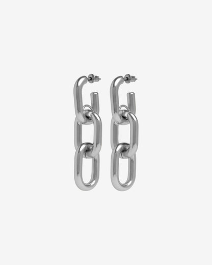 Galen Chain Earrings-Ear Dangles- Silver - - Ask & Embla
