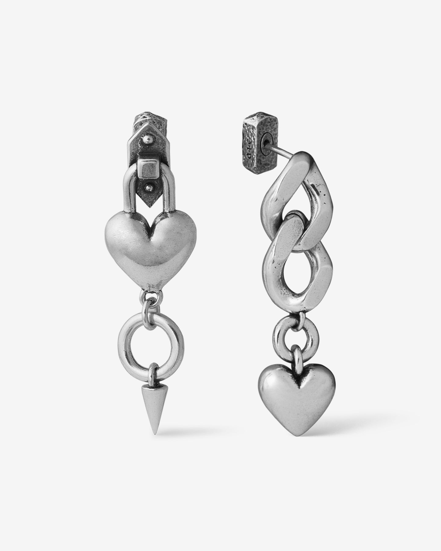 Saint Valentine Earrings-Ear Dangles- Silver - - Ask & Embla