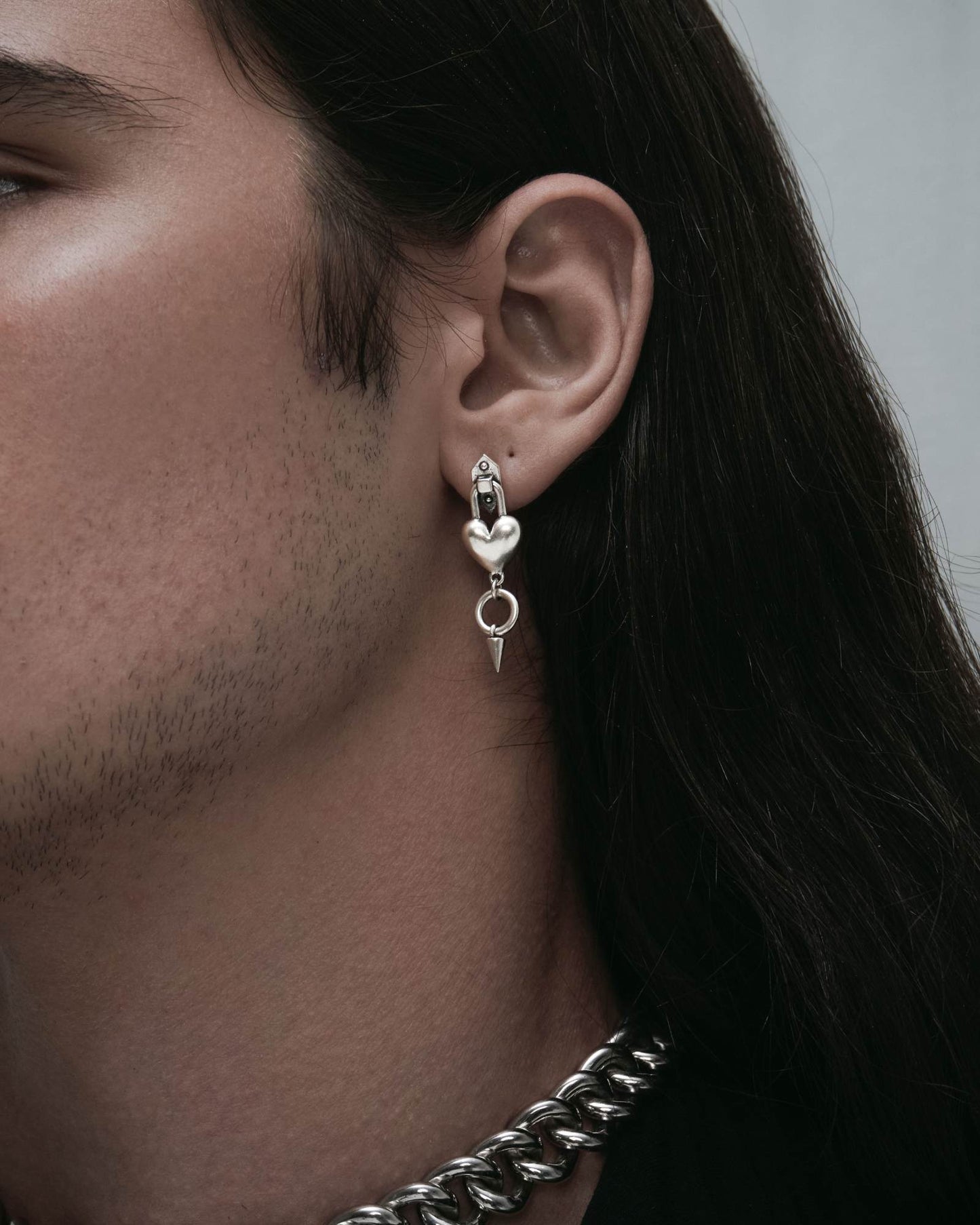 Saint Valentine Earrings-Ear Dangles- Silver - - Ask & Embla