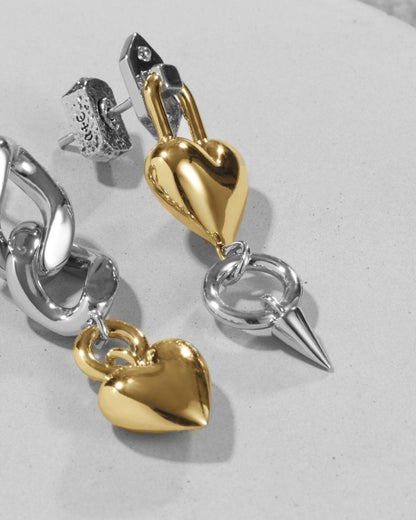 Saint Valentine Earrings-Ear Dangles- Silver - - Ask & Embla