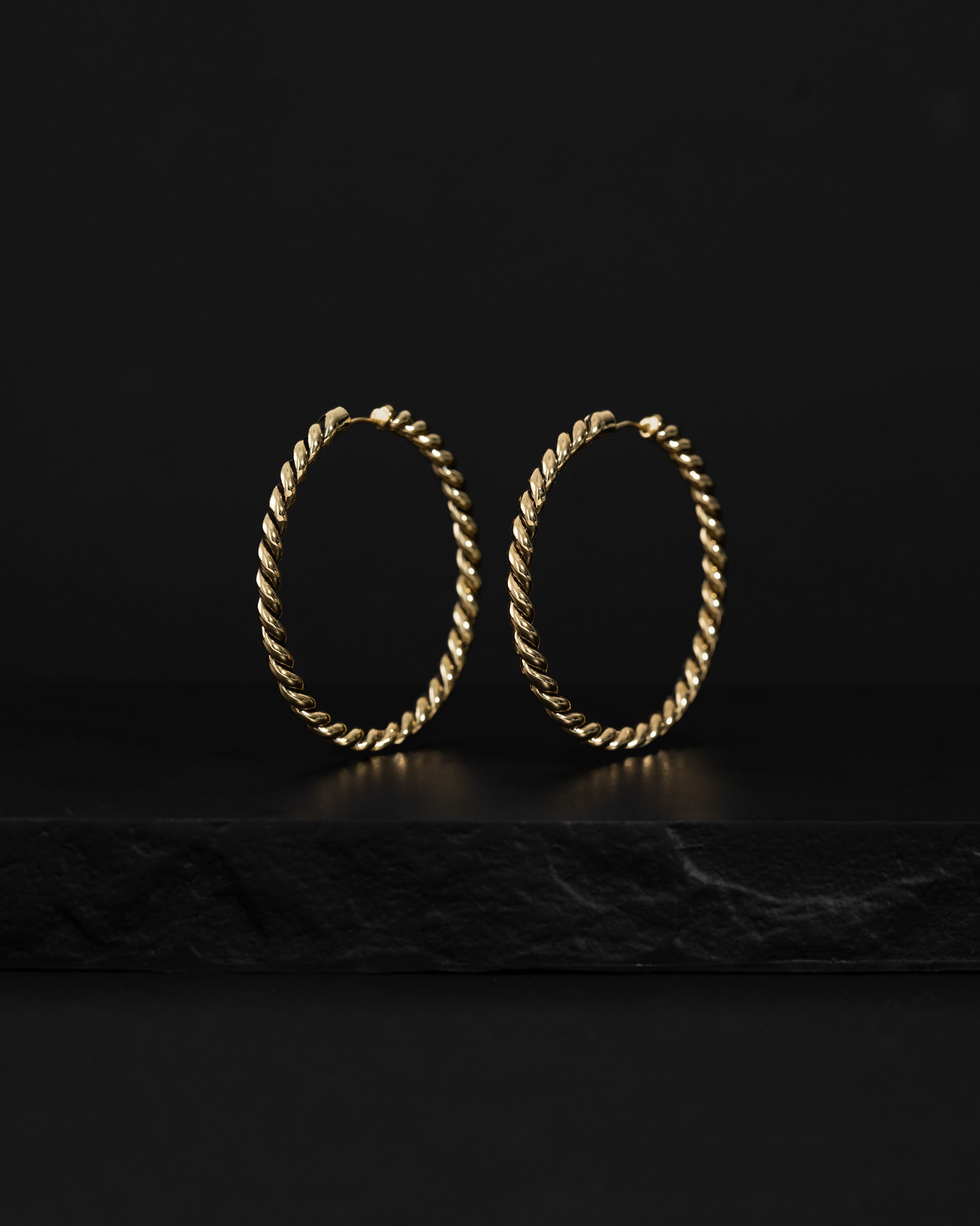 Classic Rope Earrings (Large) - Huggies - Ask and Embla