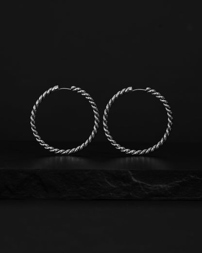 Classic Rope Earrings (Large) - Huggies - Ask and Embla