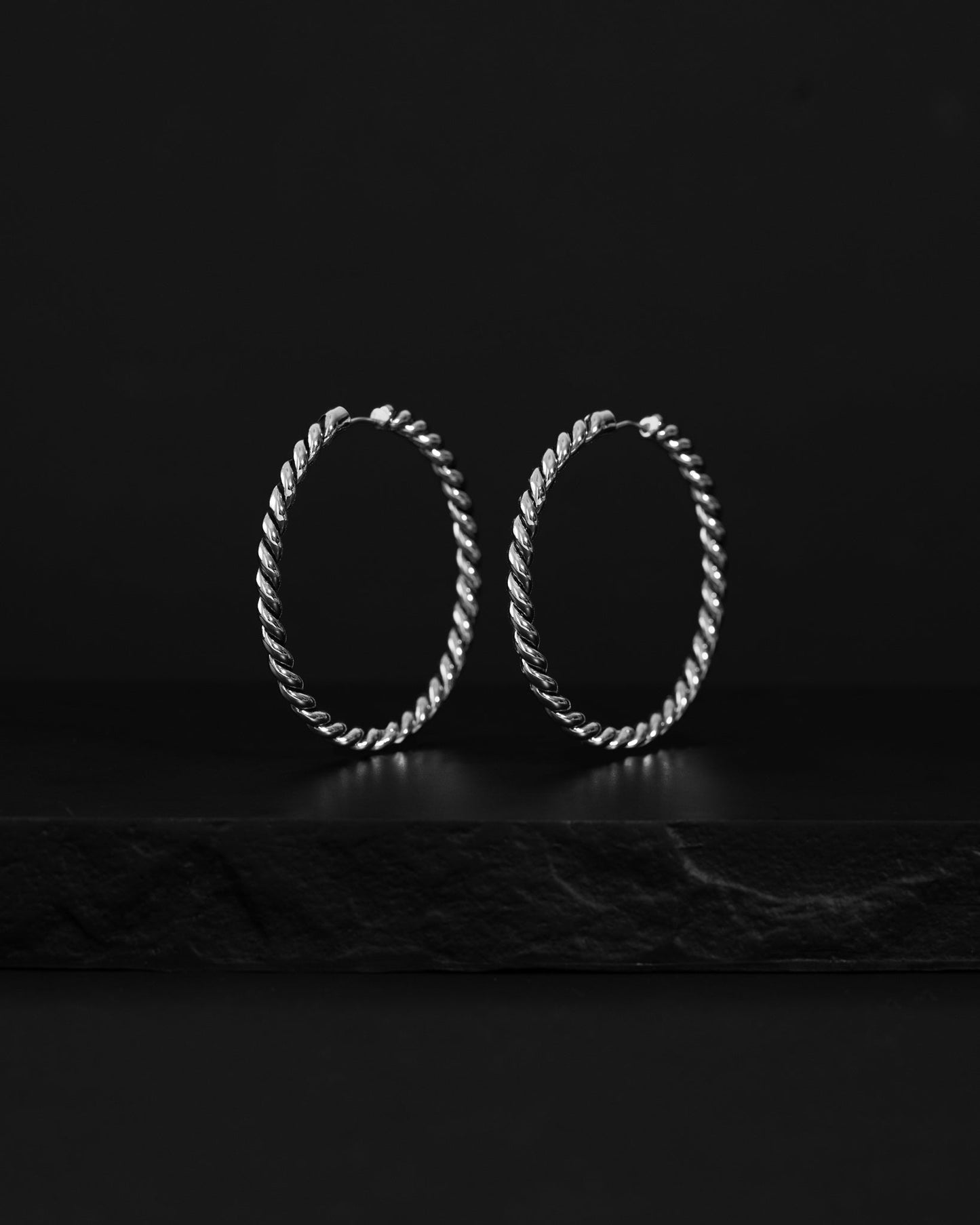 Classic Rope Earrings (Large) - Huggies - Ask and Embla