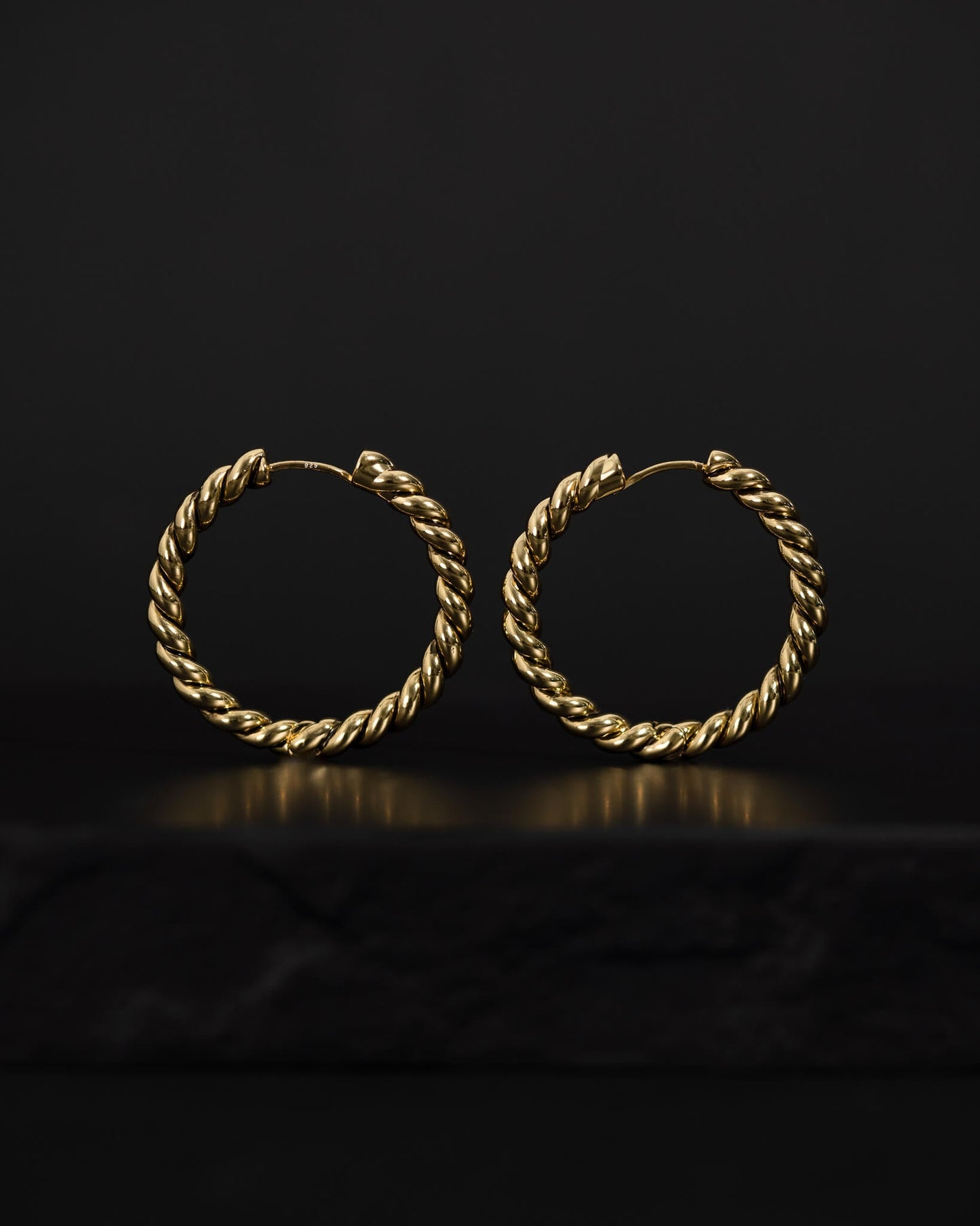 Classic Rope Earrings (Medium) - Huggies - Ask and Embla