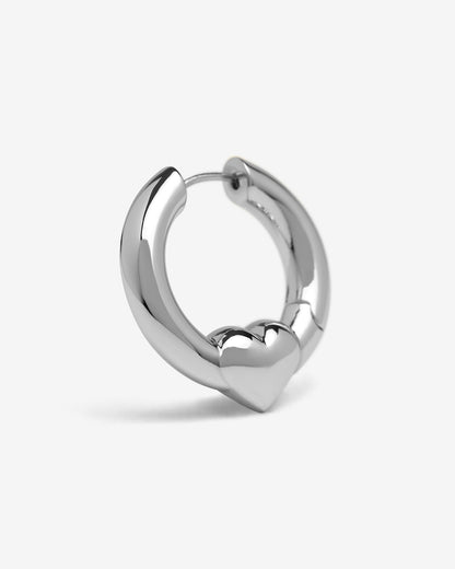 Harrow Heart Earrings-Ear Hoops- Gold - - Ask & Embla