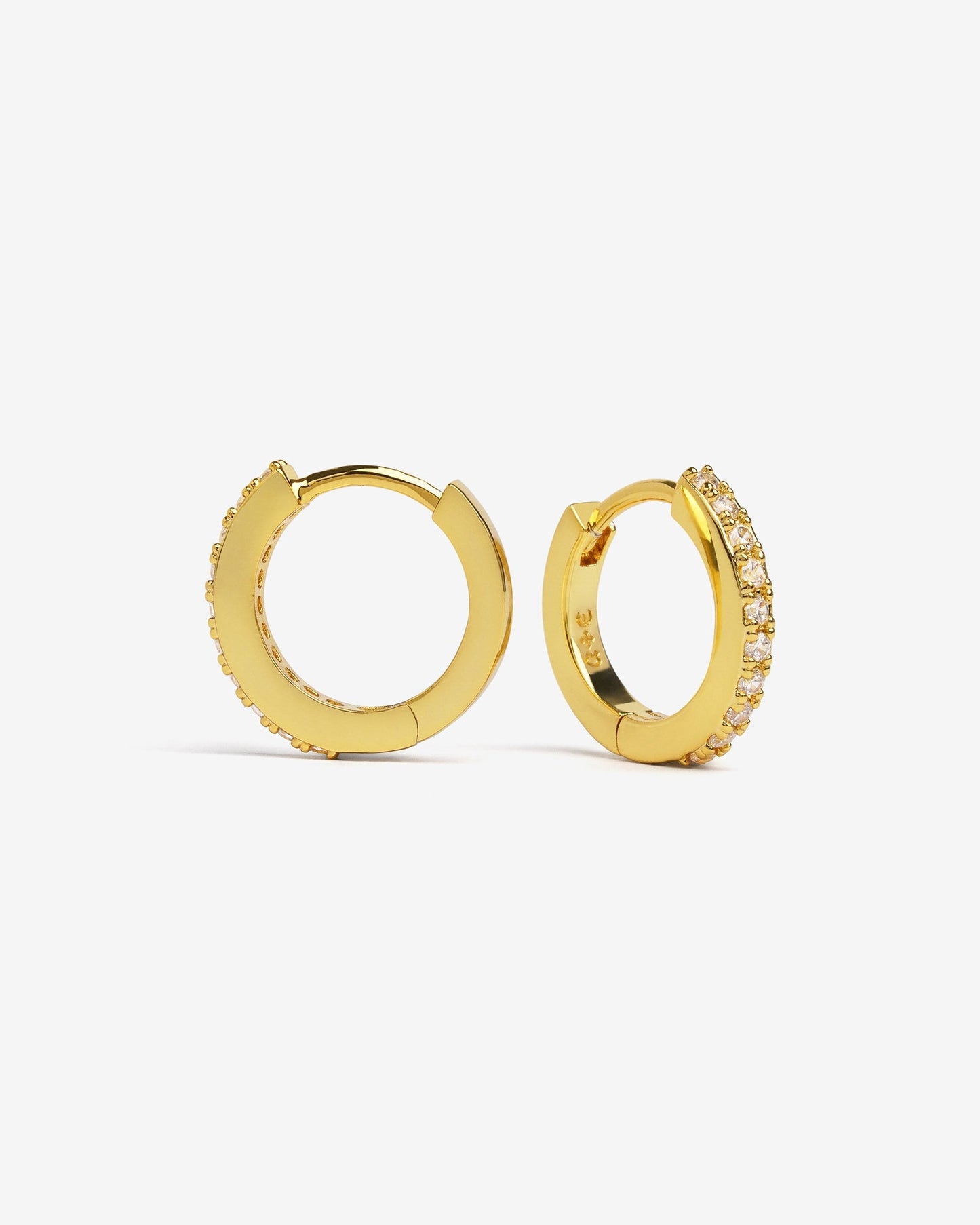 Classic Bejewelled Huggie Earrings - Earrings - Ask and Embla