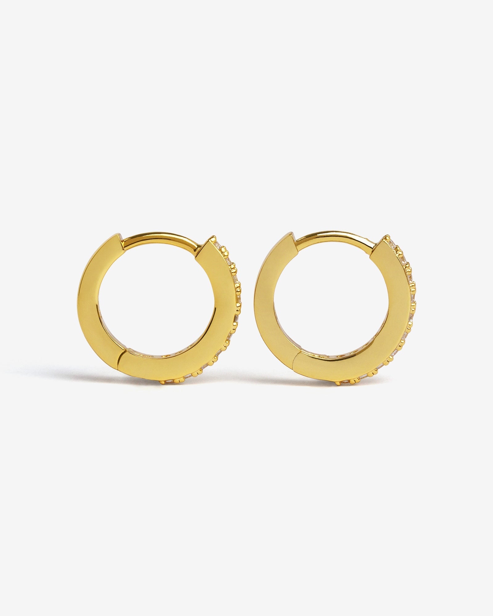 Classic Bejewelled Huggie Earrings - Earrings - Ask and Embla