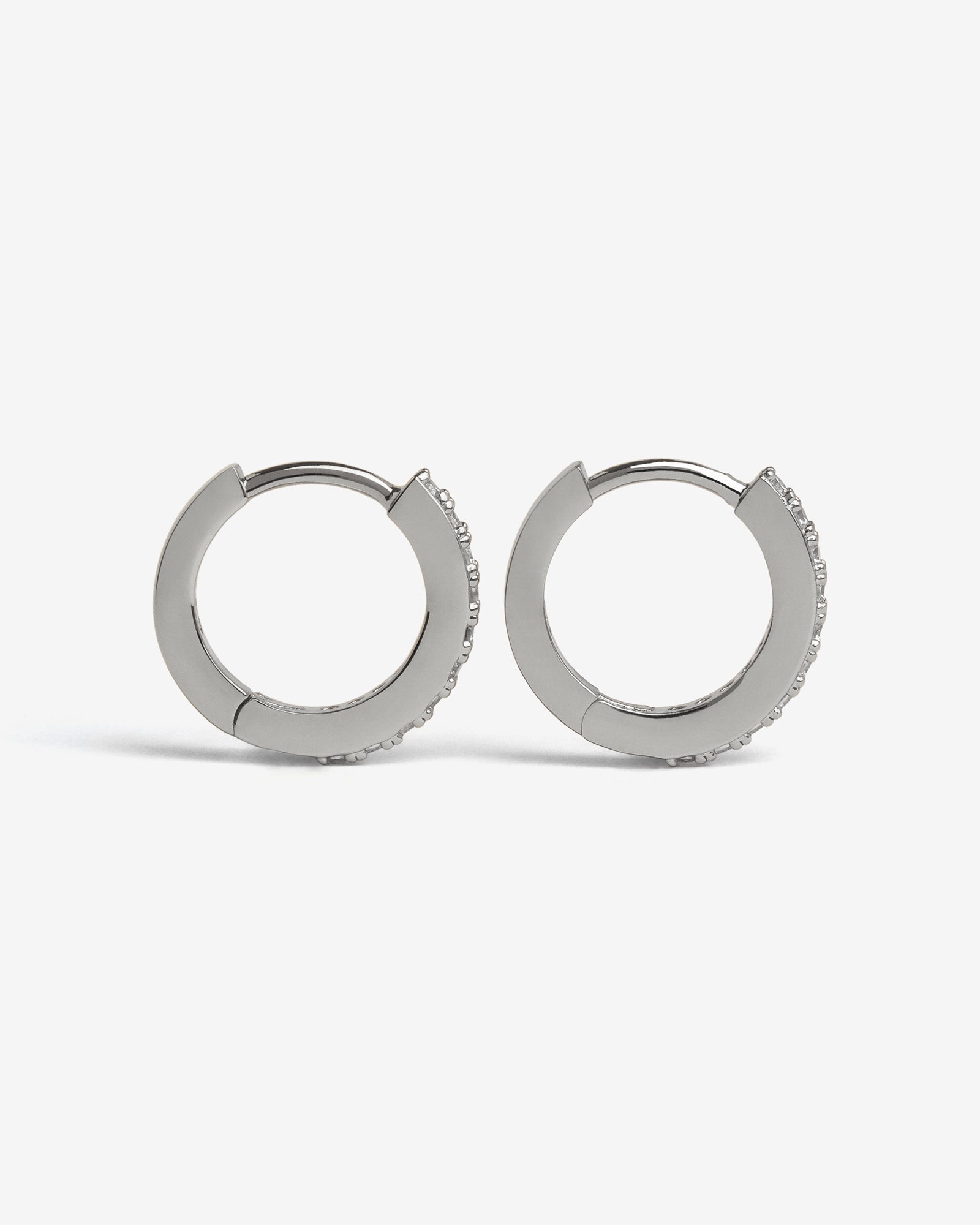 Classic Bejewelled Huggie Earrings - Earrings - Ask and Embla