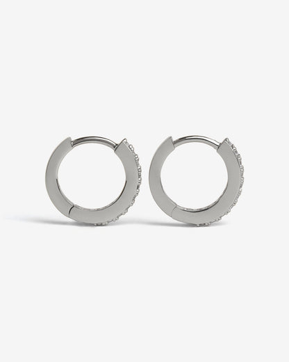 Classic Bejewelled Huggie Earrings - Earrings - Ask and Embla
