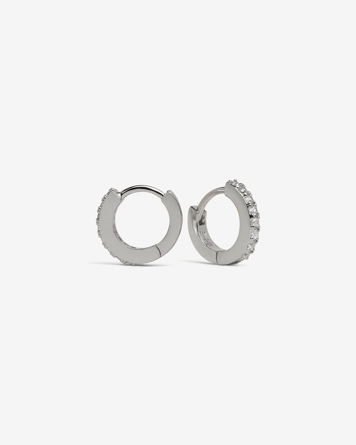 Classic Bejewelled Huggie Earrings - Earrings - Ask and Embla