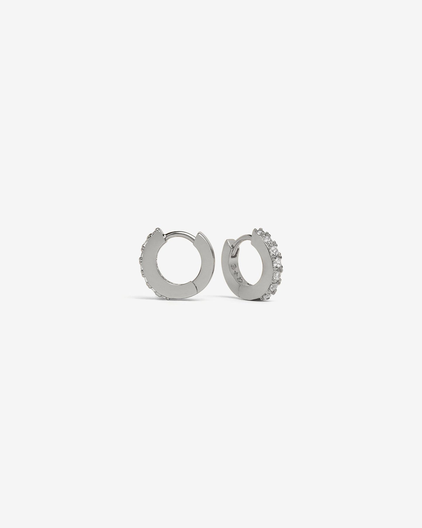 Classic Bejewelled Huggie Earrings - Earrings - Ask and Embla