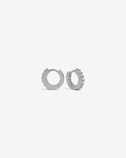 Classic Bejewelled Huggie Earrings - Earrings - Ask and Embla