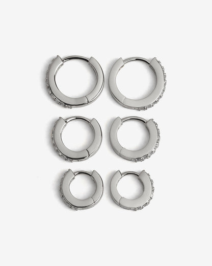 Classic Bejewelled Huggie Earrings - Earrings - Ask and Embla