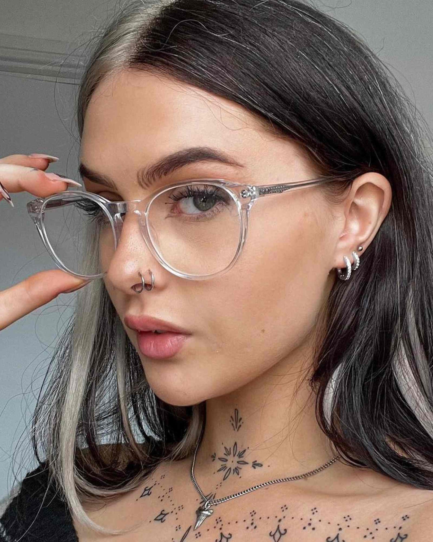 Classic Bejewelled Huggie Earrings-Ear Huggies- Silver - Small - Ask & Embla