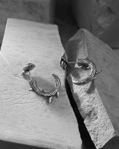 Renegade Rose Earrings-Ear Studs- Gold - - Ask & Embla