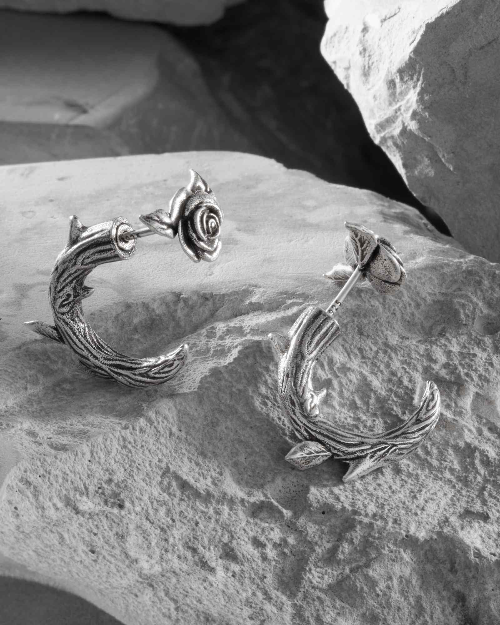 Renegade Rose Earrings-Ear Studs- Gold - - Ask & Embla