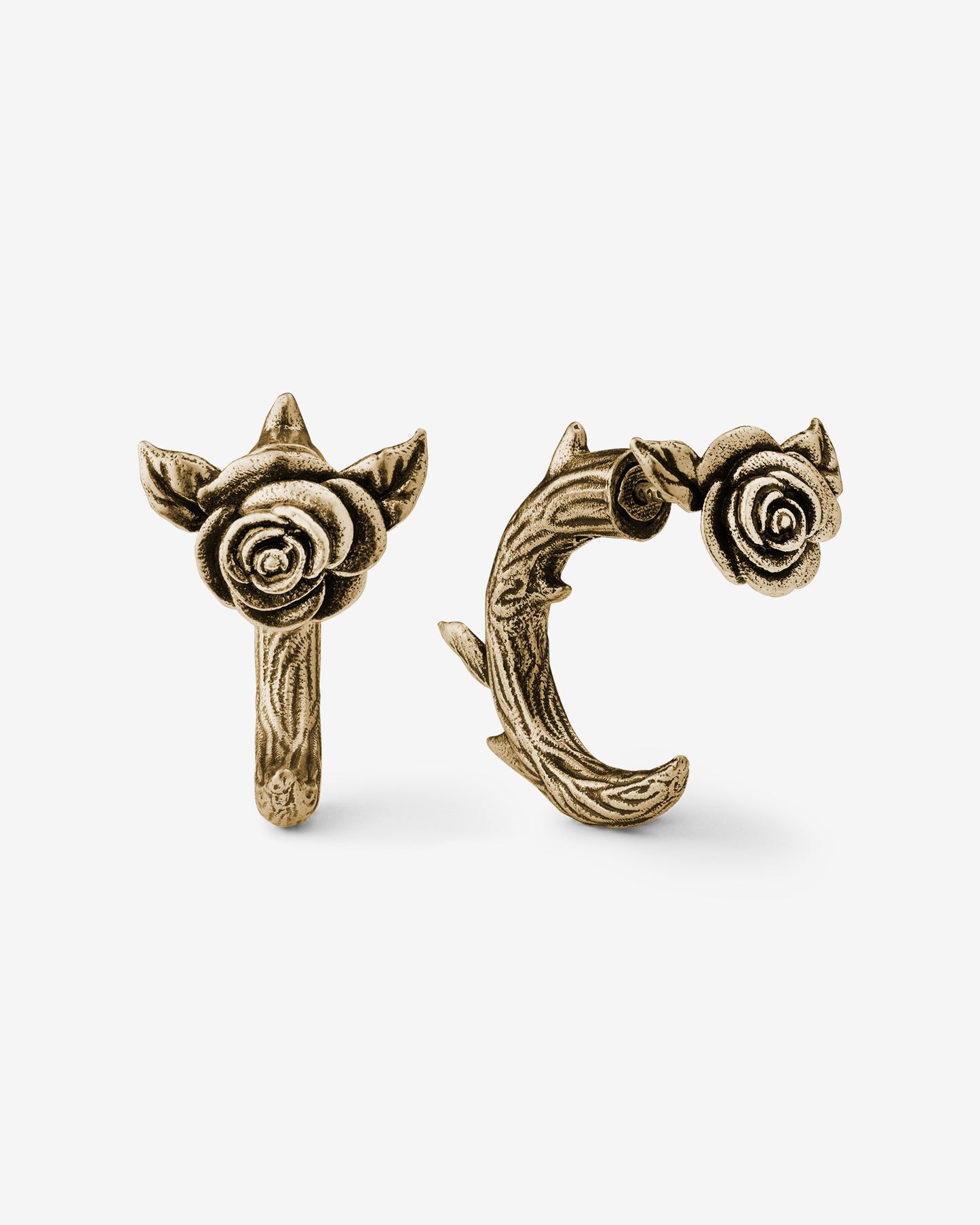 Renegade Rose Earrings-Ear Studs- Gold - - Ask & Embla