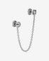 Sync Chain Earrings-Ear Studs- Silver - - Ask & Embla