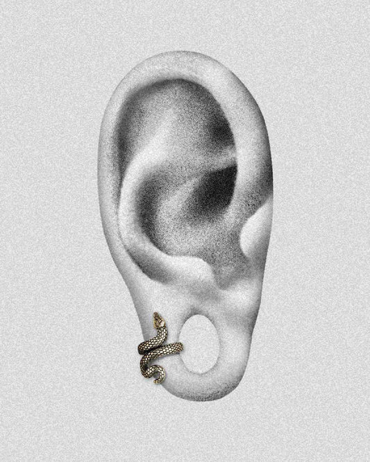 Sin Serpent Lobe Cuffs™️-Lobe Cuffs™- 7mm - Gold - Ask & Embla