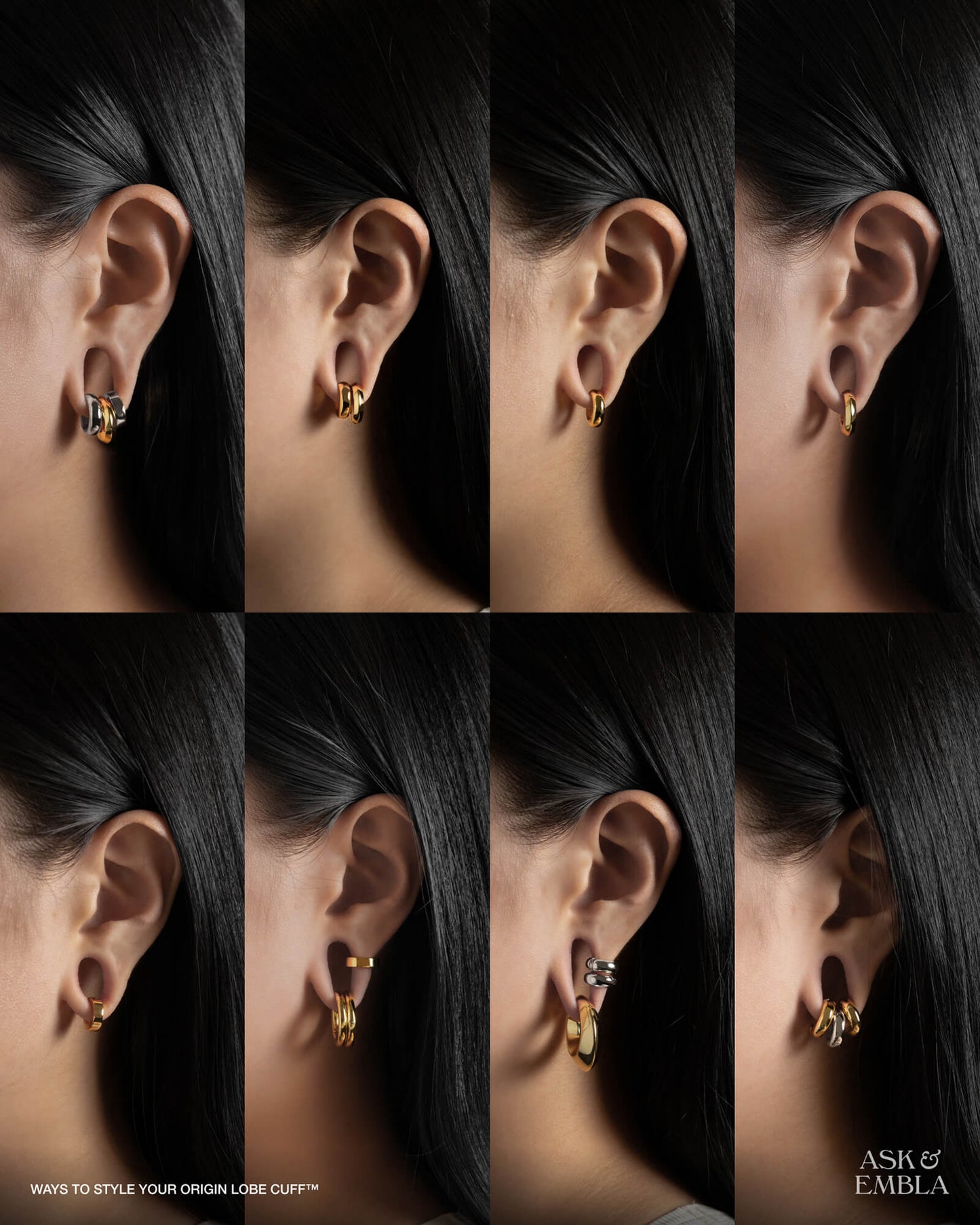 Origin Lobe Cuff™ Set - Lobe Cuffs - Ask and Embla