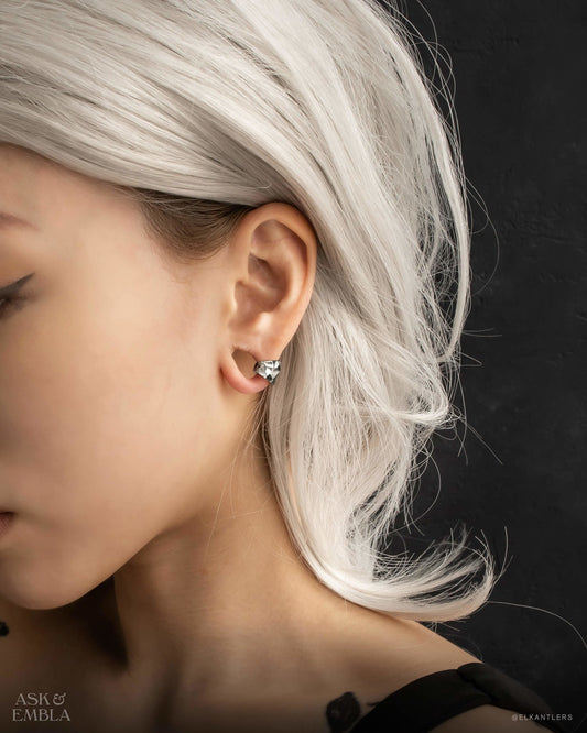 Hammered Lobe Cuffs™️ - Lobe Cuffs - Ask and Embla