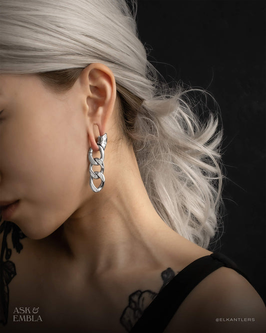 Hammered Lobe Cuffs™️ - Lobe Cuffs - Ask and Embla