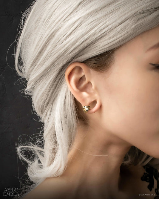 Hammered Lobe Cuffs™️ - Lobe Cuffs - Ask and Embla