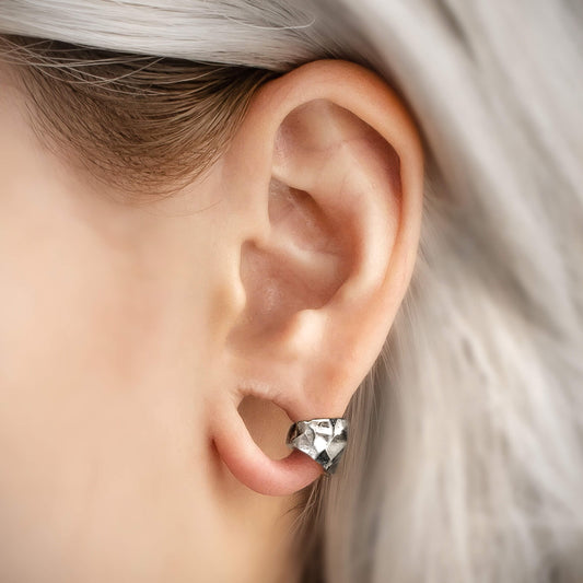 Hammered Lobe Cuffs™️ - Lobe Cuffs - Ask and Embla