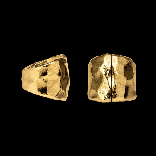 Hammered Lobe Cuffs™️ - Lobe Cuffs - Ask and Embla
