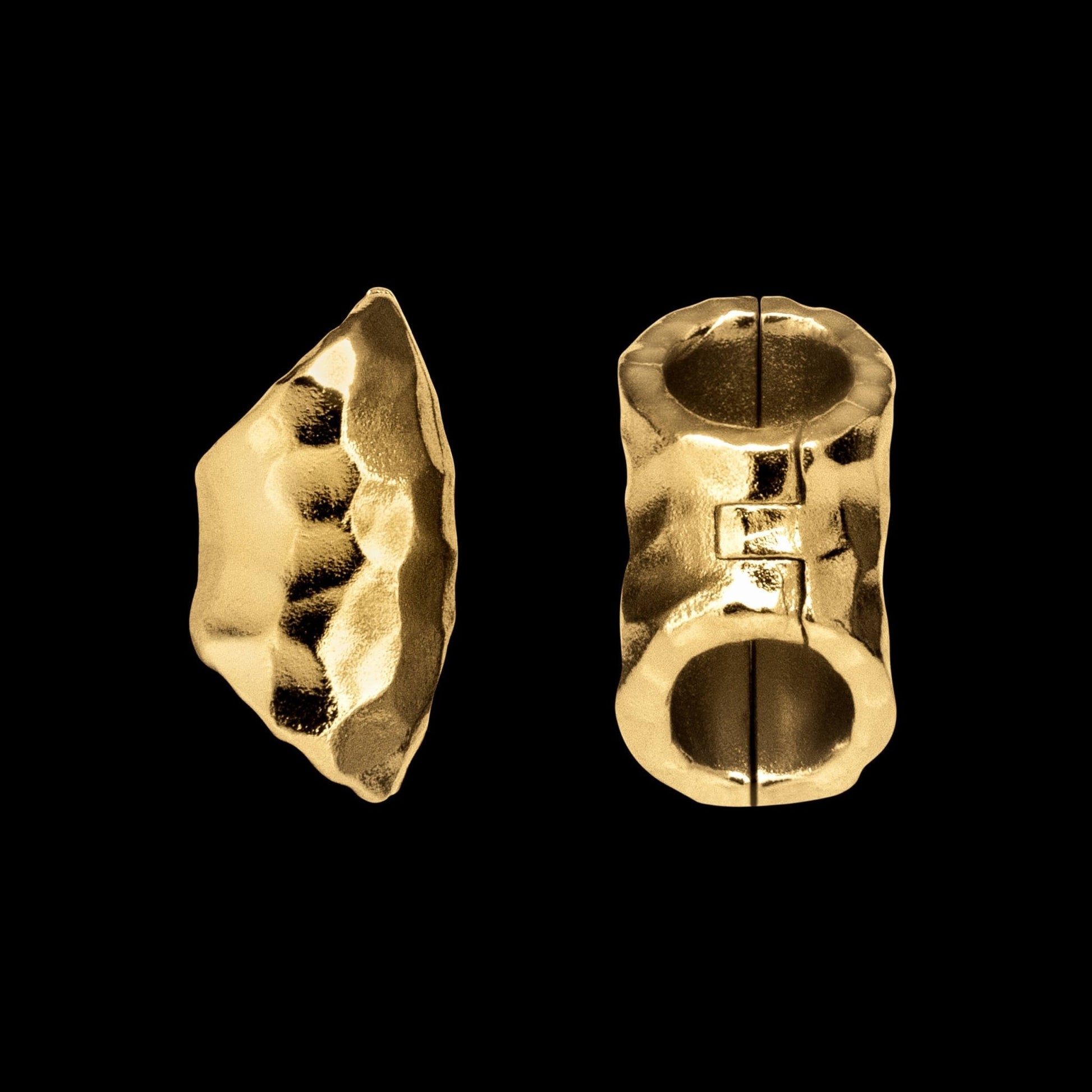 Hammered Lobe Cuffs™️ - Lobe Cuffs - Ask and Embla