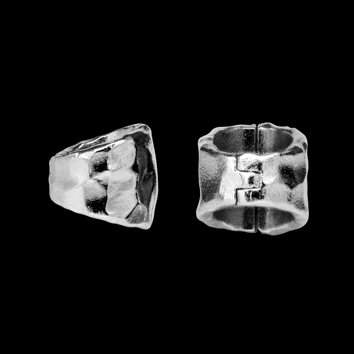 Hammered Lobe Cuffs™️ - Lobe Cuffs - Ask and Embla