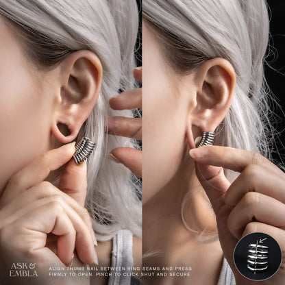 Ringed Lobe Cuffs™️ - Lobe Cuffs - Ask and Embla