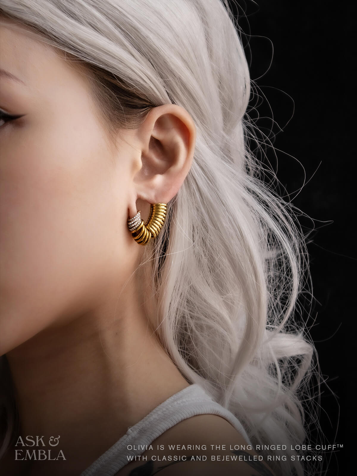 Ringed Lobe Cuffs™️ - Lobe Cuffs - Ask and Embla