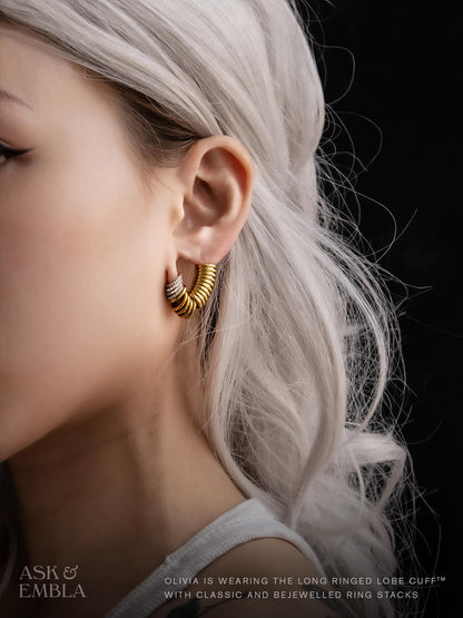 Ringed Lobe Cuffs™️ - Lobe Cuffs - Ask and Embla