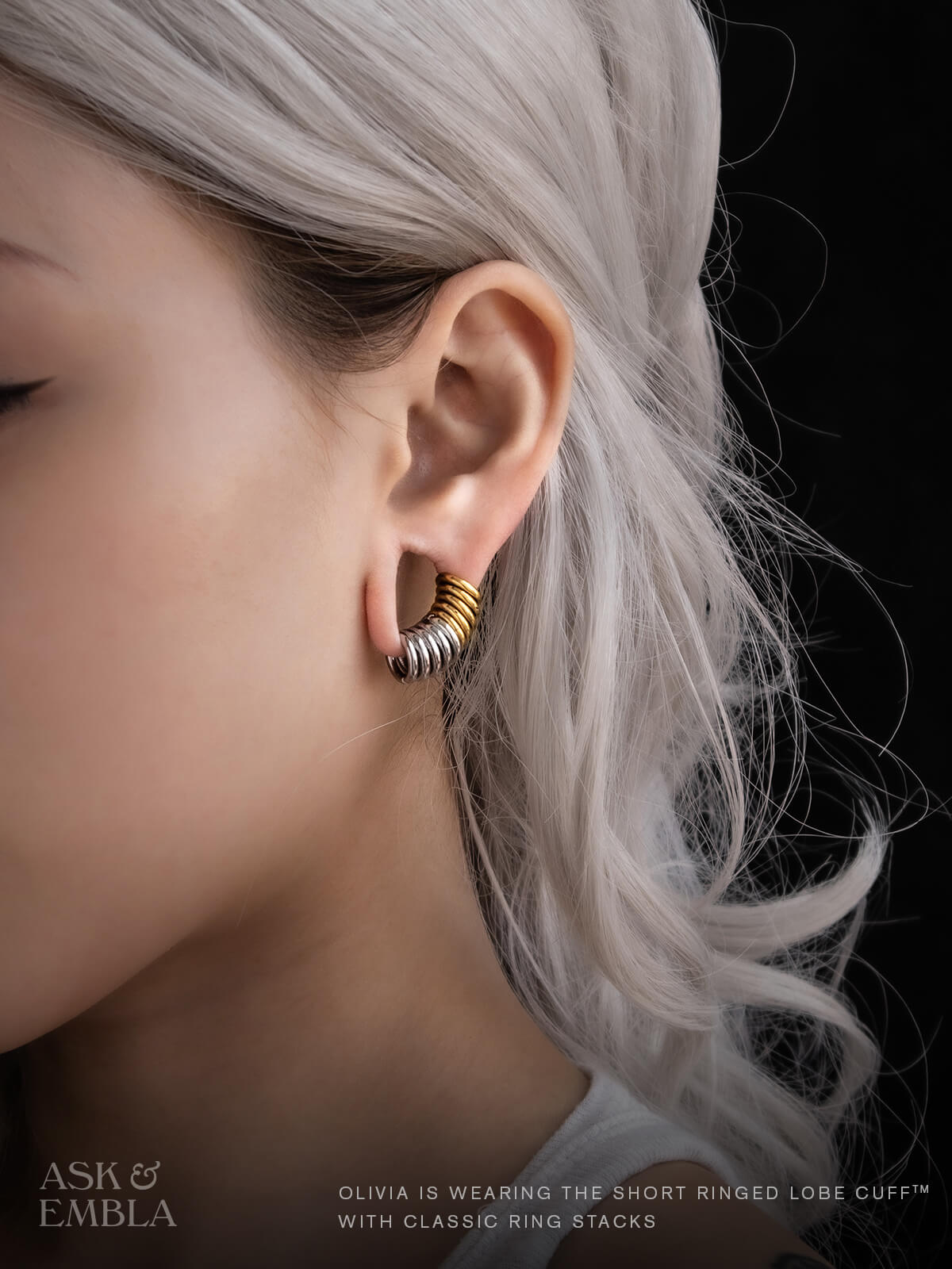 Ringed Lobe Cuffs™️ - Lobe Cuffs - Ask and Embla