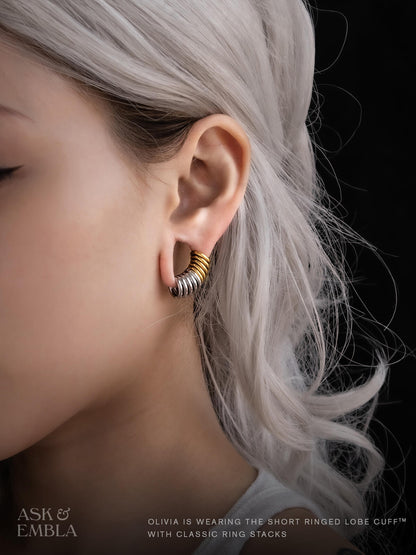 Ringed Lobe Cuffs™️ - Lobe Cuffs - Ask and Embla