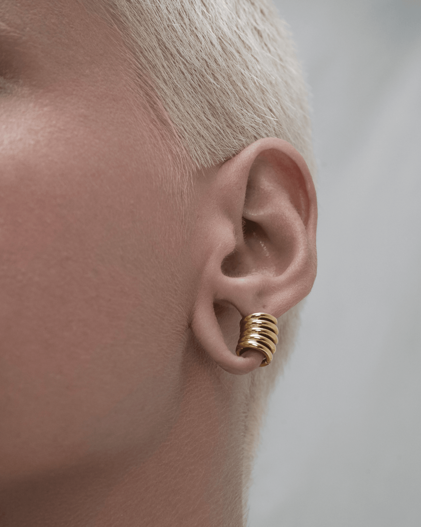 Ringed Lobe Cuffs™️-Lobe Cuffs™- Gold - Short Cuff, 8mm drop - Ask & Embla