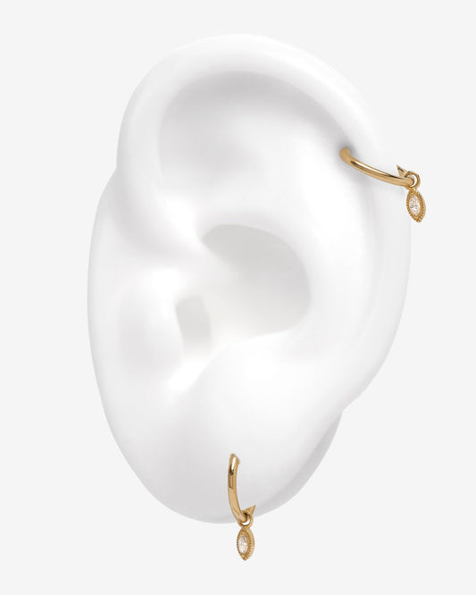 Aera Eye Charm (14K Gold) - Piercing Charms - Ask and Embla