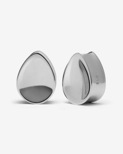 A&E Signature Minted Teardrop Plugs-Plugs- 8mm (0g) - Silver - Ask & Embla