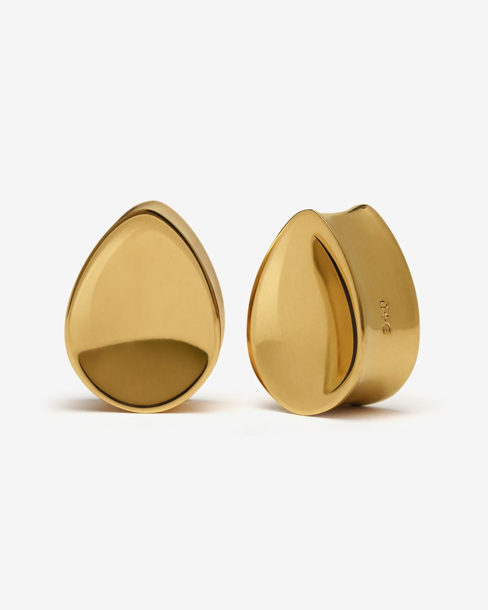 A&E Signature Minted Teardrop Plugs-Plugs- 8mm (0g) - Gold - Ask & Embla