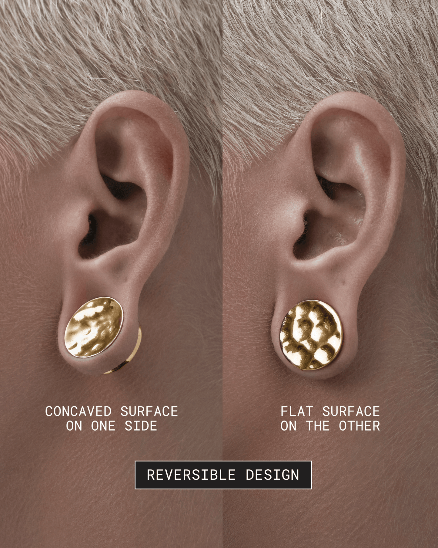 A&E Signature Lithic Plugs-Plugs- Gold - 8mm (0g) - Ask & Embla