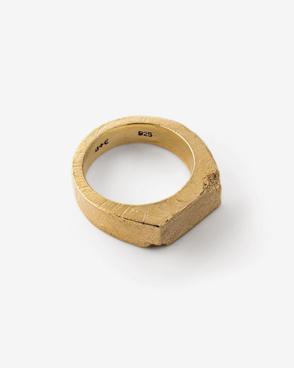 Brute Signet Ring-Rings- US 5 - Gold - Ask & Embla
