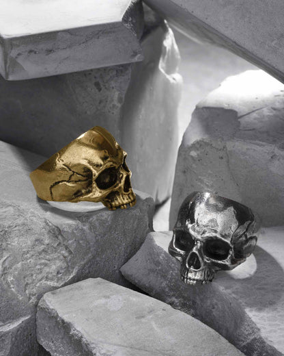 Cranium Ring-Rings- US 5 - Gold - Ask & Embla