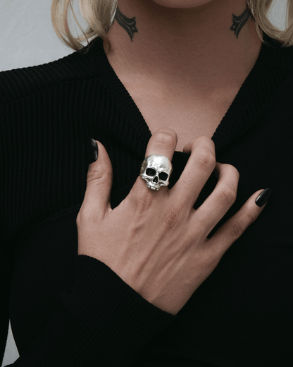 Cranium Ring-Rings- US 5 - Gold - Ask & Embla