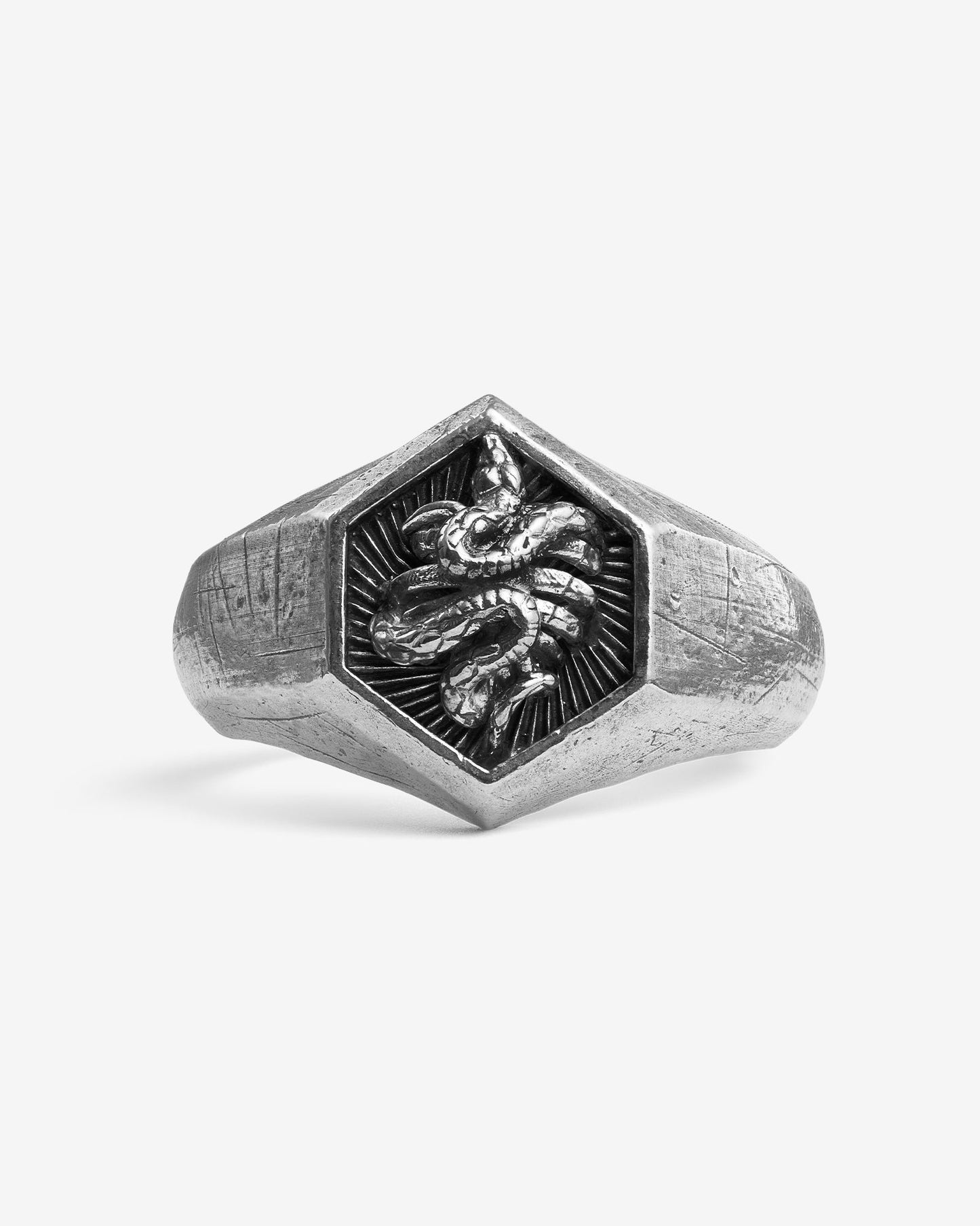 The Sinner Ring-Rings- US10 - Silver - Ask & Embla