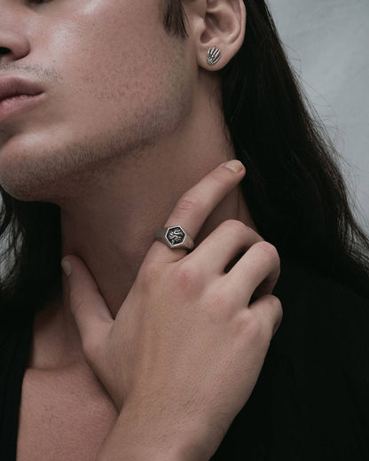 The Sinner Ring-Rings- US5 - Silver - Ask & Embla