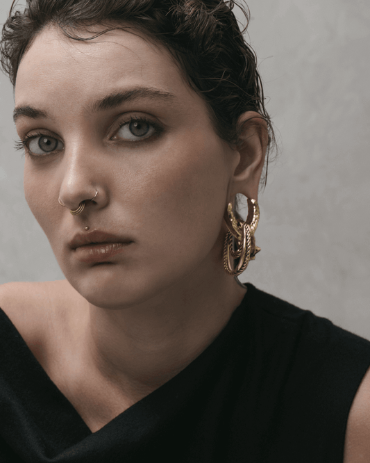 Hammered Valka Saddle Hangers-Saddle Hangers- 8mm (0g) - Gold - Ask & Embla